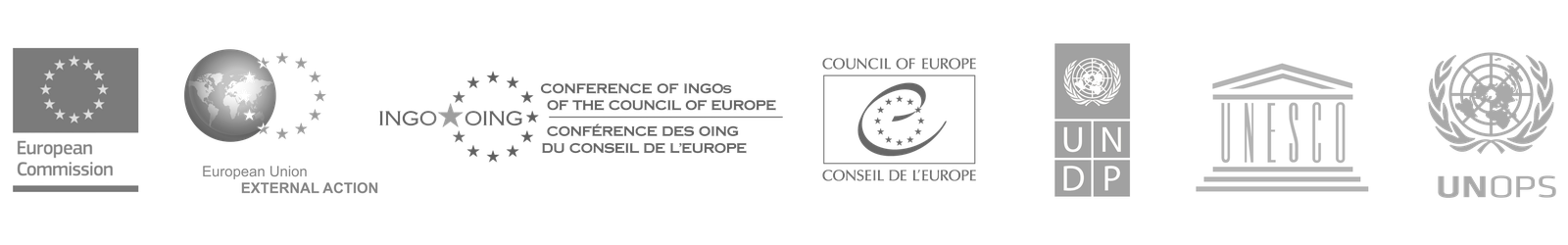European Commission, European External Action Service,
        Conference of INGOs of the Council of Europe, Council of Europe, UNDP, UNESCO, UNOPS
