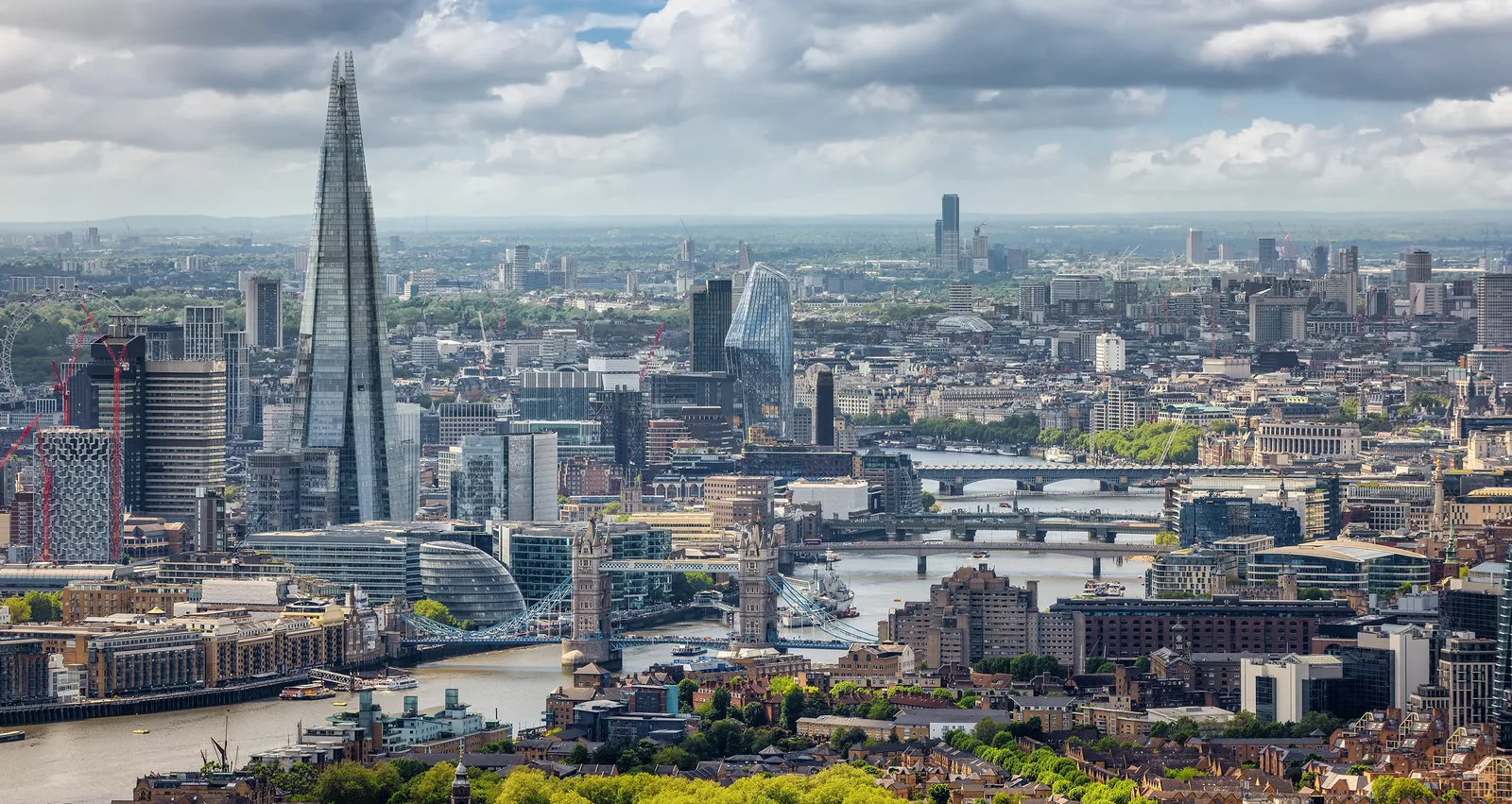 London, the Thames and Tower Bridge